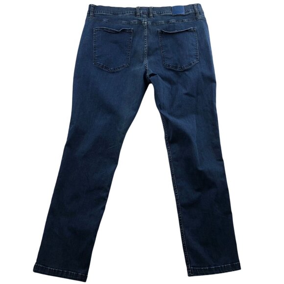 Mugsy Mens Jeans Size 40x32 Studio Blues Classic Blue Dark Wash Denim Casual - Picture 2 of 15